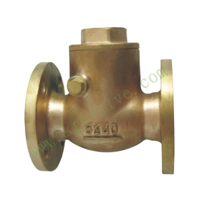 JIS F 7371 5KBronze swing check valves